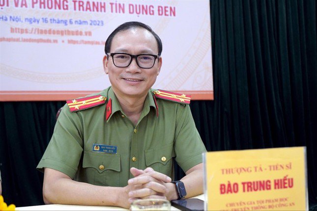 Thượng tá Đào Trung Hiếu - chuyên gia tội phạm học