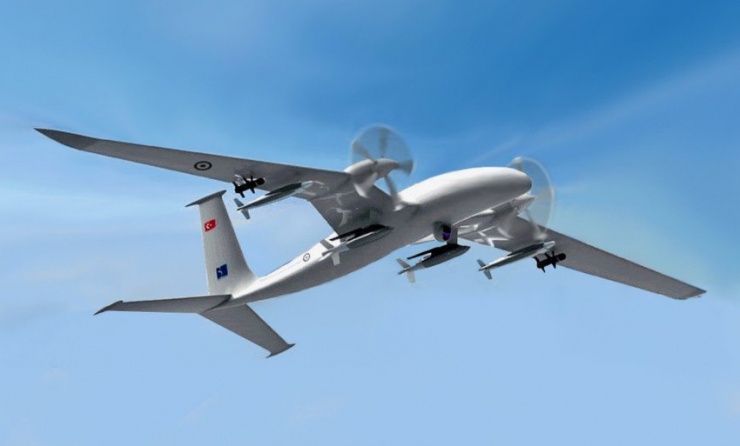 UAV Akinci của Thổ Nhĩ Kỳ. Ảnh: WIKIPEDIA