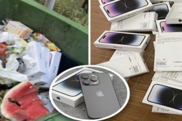 Hai chị em bất ngờ phát hiện 30 chiếc iPhone 14 Pro mới tinh trong thùng rác