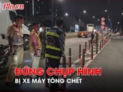 Giao thông - Đô thị - Nam bảo vệ đang đứng chụp hình thì bị xe máy tông tử vong