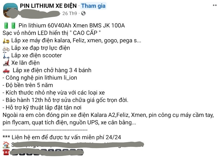 Mua pin độ xe đạp điện: Hiểm họa khôn lường! - 1