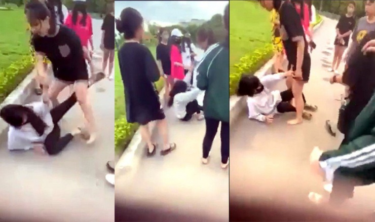 Nữ sinh Thanh Hóa bị nhóm bạn đánh hội đồng ở công viên - 1