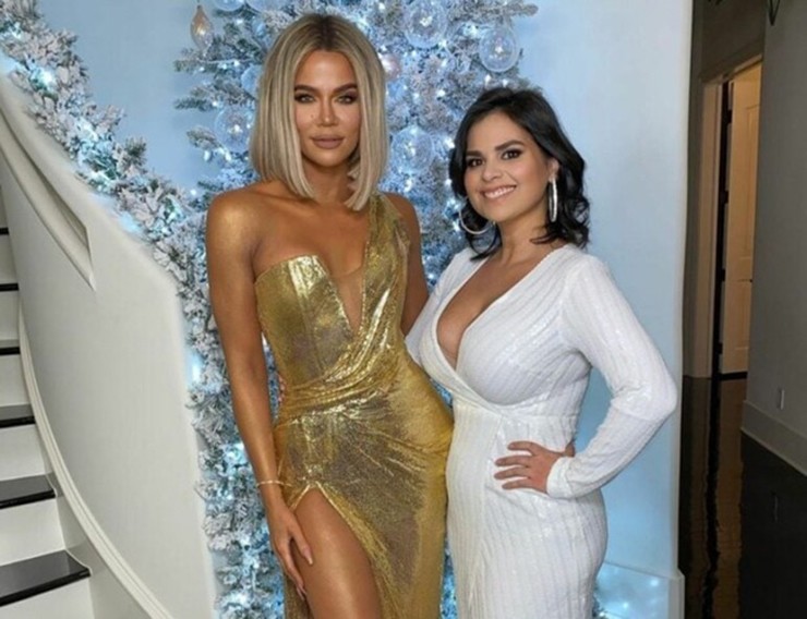 Andreza Cooper (váy trắng) là bảo mẫu của gia đình Khloe Kardashian - người dẫn chương trình truyền hình, người mẫu, doanh nhân người Mỹ.
