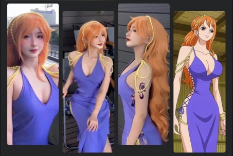 Màn cosplay bóng hồng Nami trong One Piece khiến vạn netizen trên Facebook “đứng hình”