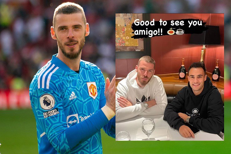 De Gea đăng ảnh ăn trưa cùng hậu vệ trái&nbsp;Reguilon của MU