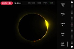 Ảnh, clip: Ngoạn mục hiện tượng nhật thực ở Việt Nam và nhiều nơi trên thế giới ngày 20/4