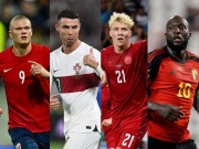 Bóng đá - Vua ghi bàn vòng loại EURO: Haaland bắt kịp Hojlund, chờ Ronaldo - Lukaku bứt tốc