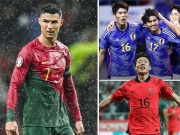 Bóng đá - Ronaldo &quot;ghi bàn như máy&quot; bỏ xa Messi, Nhật Bản - Hàn Quốc đại thắng ấn tượng (Clip 1 phút Bóng đá 24H)