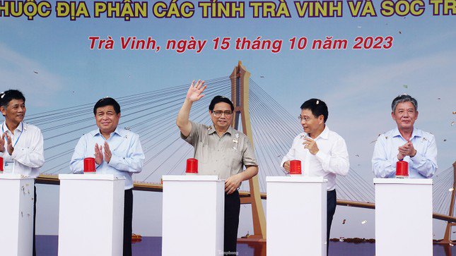 Khởi công dự án cầu 8.000 tỷ đồng nối Trà Vinh - Sóc Trăng - 4