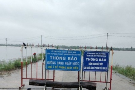 Quảng Nam tiếp tục mưa lớn: Một người mất tích, nhiều tuyến đường ngập sâu