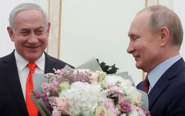 Ông Putin gặp ông Netanyahu ở Điện Kremlin, Moscow vào ngày 30/1/2020.