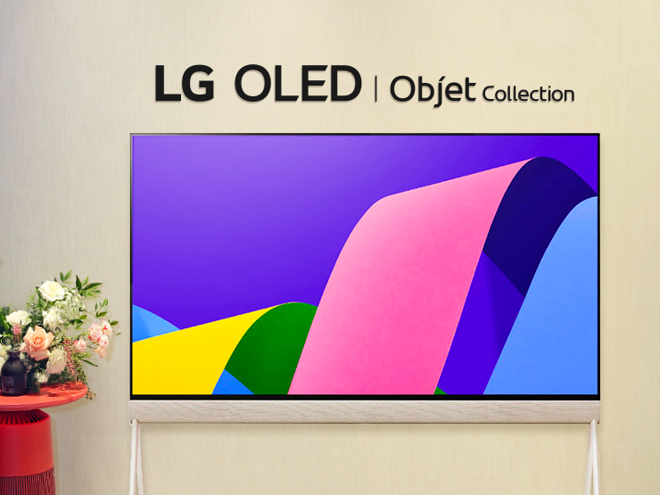 TV LG Posé với thiết kế độc đáo.