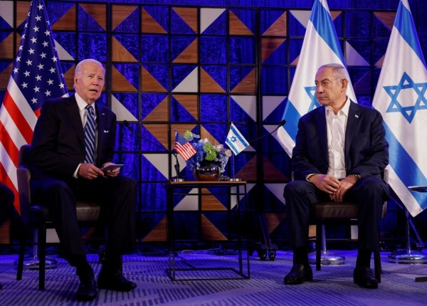 Tổng thống Mỹ Joe Biden và Thủ tướng Israel Benjamin Netanyahu. Ảnh: AP