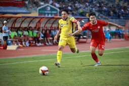 Video bóng đá SLNA - Viettel: Đôi công hấp dẫn, 2 bàn chóng vánh (V-League)