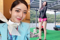 Nữ tiếp viên hàng không Hàn Quốc xinh đẹp, quyến rũ nhờ chăm “độ dáng“