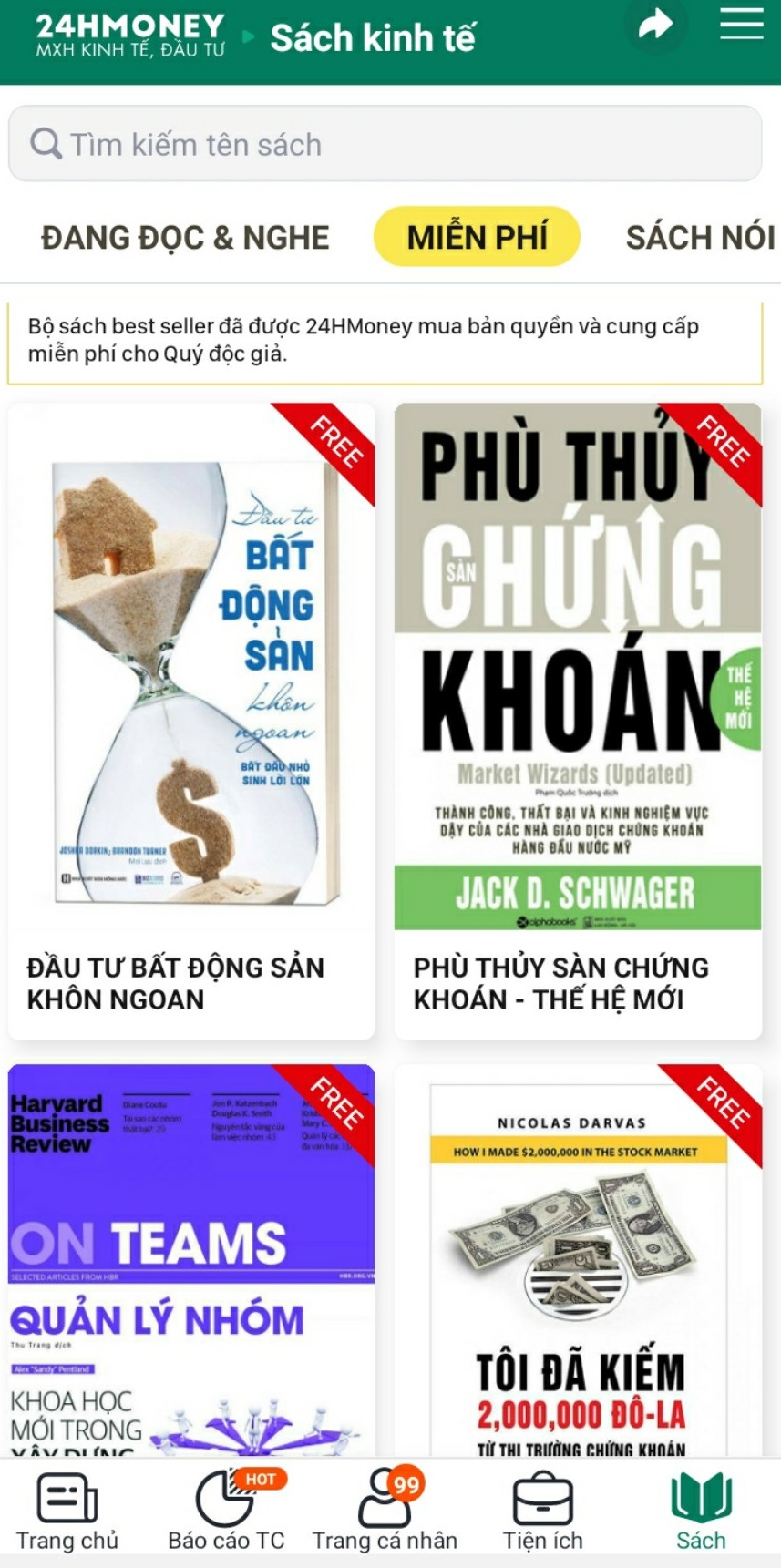 Kho sách best-seller trên 24HMoney mang tới cho độc giả những đầu sách hay trong các lĩnh vực đầu tư, tài chính, kinh tế…