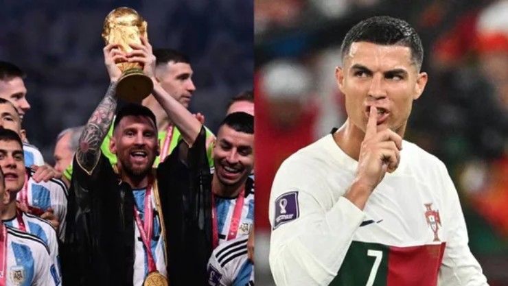 Ronaldo (bên phải) vượt Messi (trái), là VĐV được tìm kiếm nhiều nhất trên Internet trong 12 tháng qua