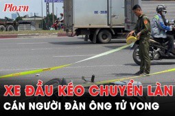 Video: Xe đầu kéo chuyển làn, cán người đàn ông tử vong