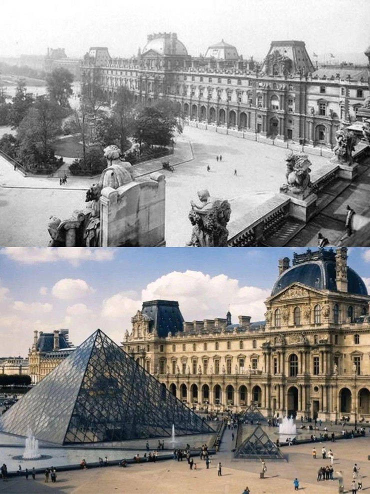 Lối vào chính của bảo tàng Louvre, kim tự tháp do kiến ​​trúc sư người Mỹ gốc Hoa I.M. Pei thiết kế. Đây là một bảo tàng tuyệt đẹp, một địa điểm không thể bỏ qua khi tới Pháp.
