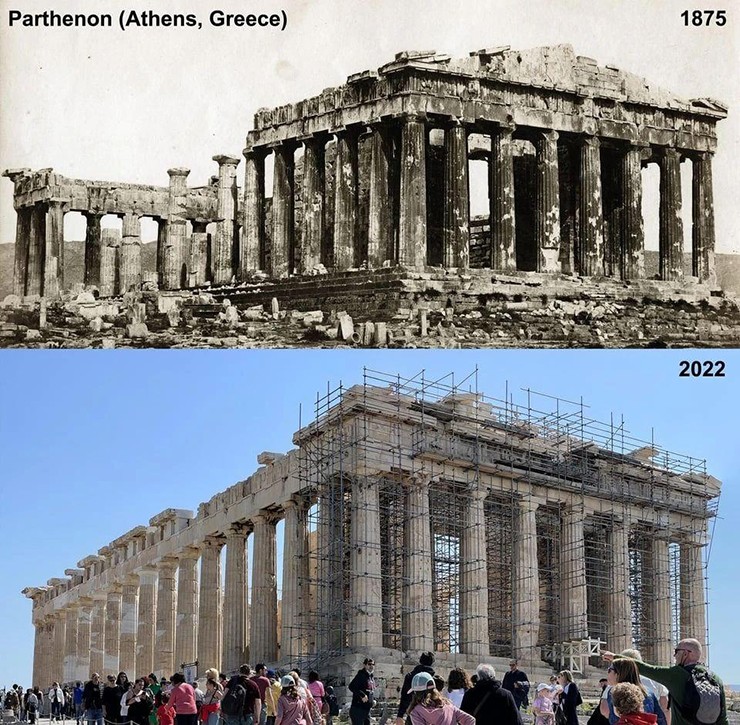 Đền Parthenon&nbsp;được coi là một công trình kinh điển được xây dựng vào thế kỷ thứ 5 trước Công nguyên, có thể nói để tồn tại cho đến ngày nay là điều không hề dễ dàng. Năm 1687, một vụ nổ xảy ra đã gây ra thiệt hại rất lớn cho ngôi đền.
