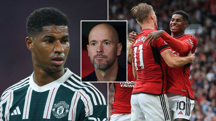 Rashford và Hojlund có vấn đề trong khâu kết nối