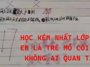 Giáo dục - du học - Tranh cãi lời phê của cô giáo chủ nhiệm với học sinh &quot;em là trẻ mồ côi à?&quot;