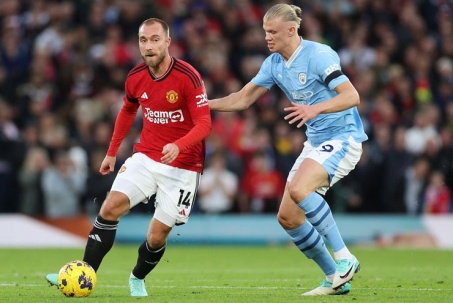 Video bóng đá MU - Man City: Haaland chói sáng, đánh sập "pháo đài" Old Trafford (Ngoại hạng Anh)