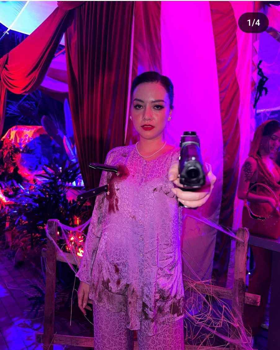 Sao Việt mặc gì chơi Halloween: Châu Bùi hóa 
