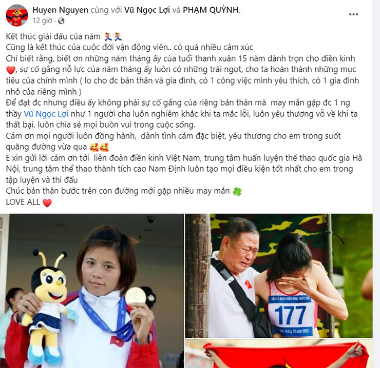 “Nữ hoàng điền kinh” Nguyễn Thị Huyền gửi tâm thư, chính thức giải nghệ - 1