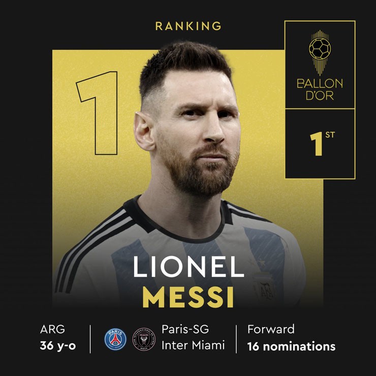 Trao giải Quả bóng vàng 2023: Messi được vinh danh vô cùng rực rỡ - 2