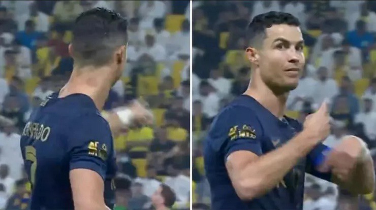 Ronaldo ra dấu yêu cầu thay trọng tài