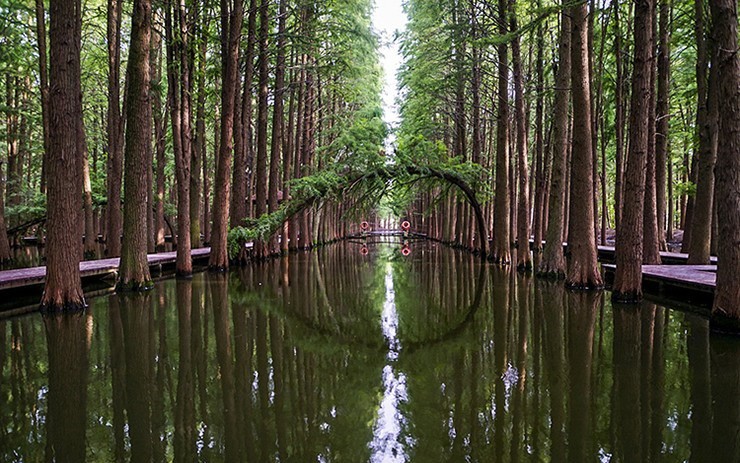 Hồ Hạo Dương (Đông Quan, Trung Quốc) có diện tích 14,5km2 và sâu tới 20m. Hồ có cảnh quan đẹp như tranh vẽ, bao gồm ao hồ thanh bình, đường thủy và cây xanh tươi tốt. 
