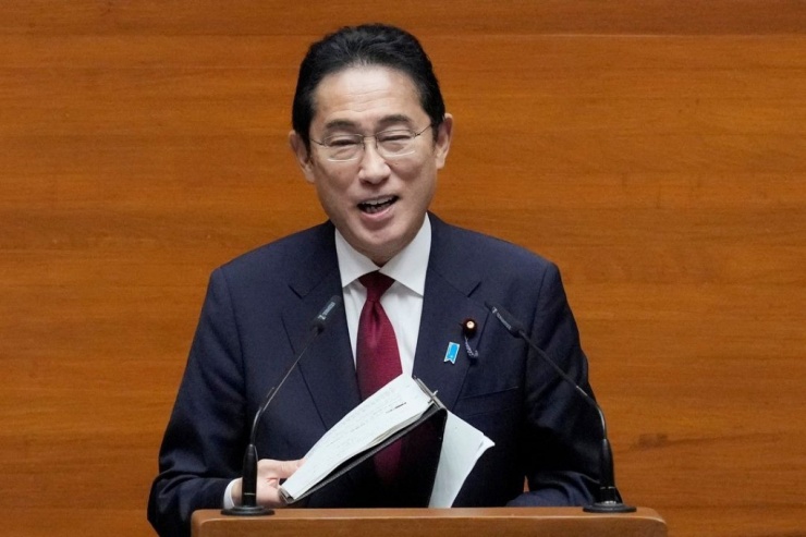 Thủ tướng Nhật Bản phát biểu trước quốc hội Philippines tại Quezon City ngày 4/11.&nbsp;