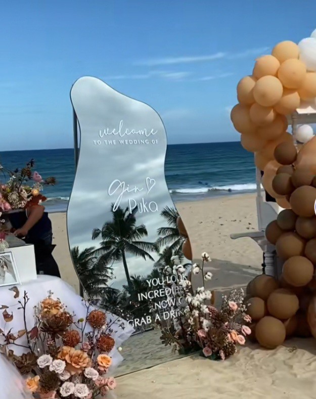 Hôn lễ lãng mạn trên bãi biển của Puka và Gin Tuấn Kiệt, dàn sao đình đám tề tựu - 4