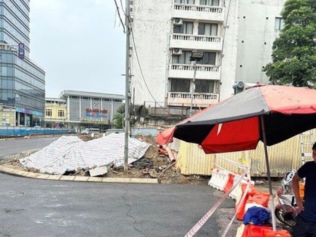 Hà Nội: Dỡ rào thi công ga ngầm trên đường Trần Hưng Đạo sau 4 năm tồn tại