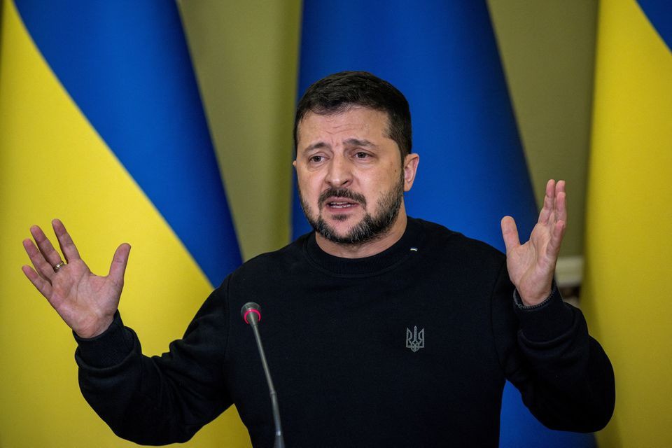 Tổng thống Ukraine Volodymyr Zelensky xuất hiện trong một sự kiện ở Kiev ngày 4/11. Ảnh: Reuters