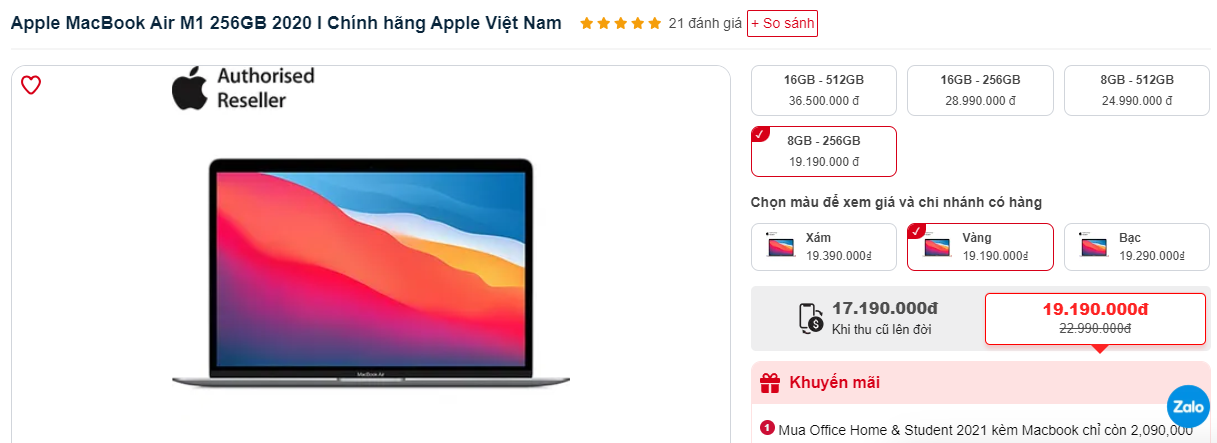 Bảng giá MacBook tháng 11: Giảm tới 23 triệu đồng - 2