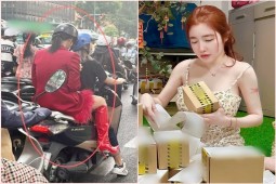 Hoàng Oanh mặc lộng lẫy chạy show bằng xe máy, Elly Trần bán hàng online sau khi ly hôn chồng Tây