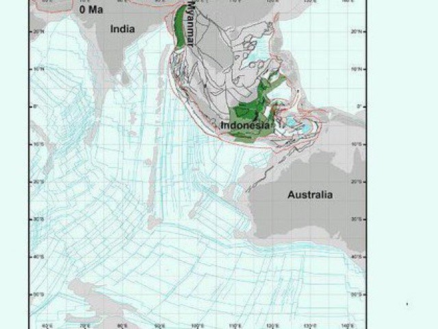 Lục địa chưa từng biết lộ diện, chiếm một phần Đông Nam Á