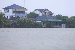 Hà Tĩnh: Mưa lớn gây sạt lở núi Nầm, đường biến thành sông