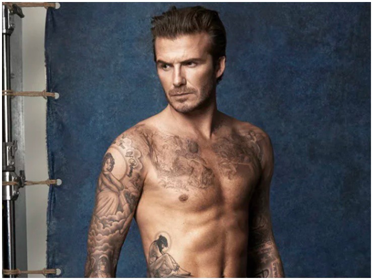 Beckham từng có mái tóc đẹp lãng tử.