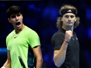 Thể thao - Video tennis Alcaraz - Zverev: Đẳng cấp giao bóng, ngược dòng bản lĩnh (ATP Finals)