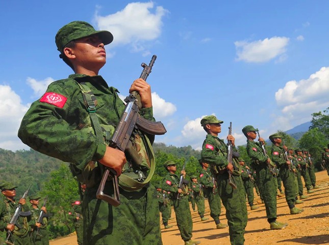 Lực lượng Quân đội Arakan ở vùng dân tộc thiểu số Myanmar. (Ảnh: Stimson)