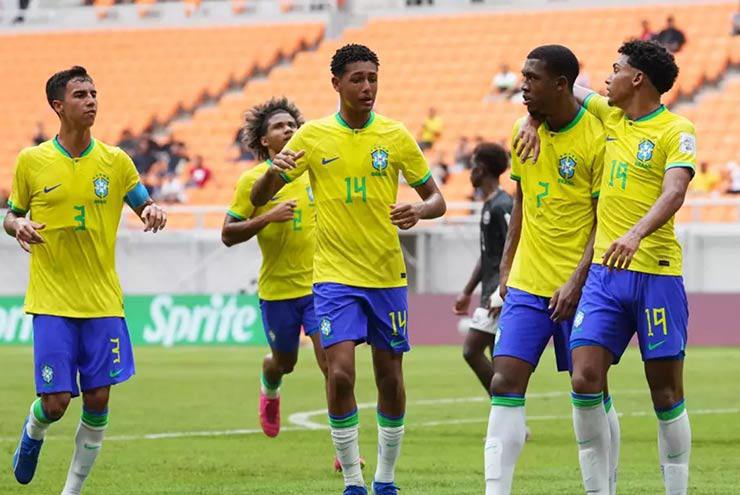 U17 Brazil thắng đậm U17 New Caledonia 9-0 nhưng vẫn có nguy cơ bị loại từ vòng bảng