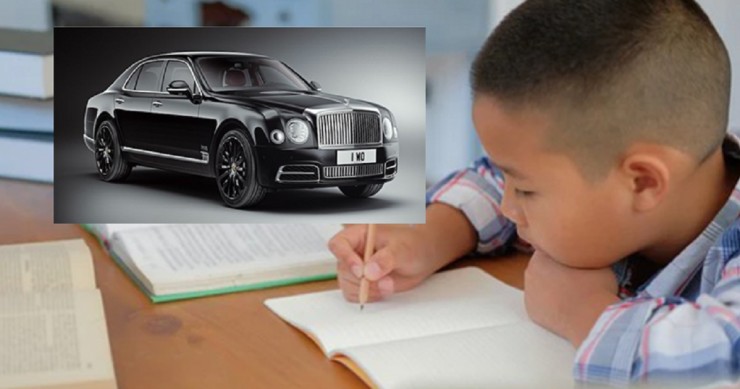 Cười nghiêng ngả với bài văn lên kế hoạch mua xe Bentley cậu bé 11 tuổi.