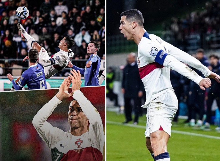 Ronaldo dẫn đầu cuộc đua Vua phá lưới vòng loại EURO, 38 tuổi vẫn săn kỷ lục - 1