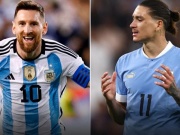 Bóng đá - Trực tiếp bóng đá Argentina - Uruguay: Messi đá chính, đối đầu Nunez (Vòng loại World Cup)