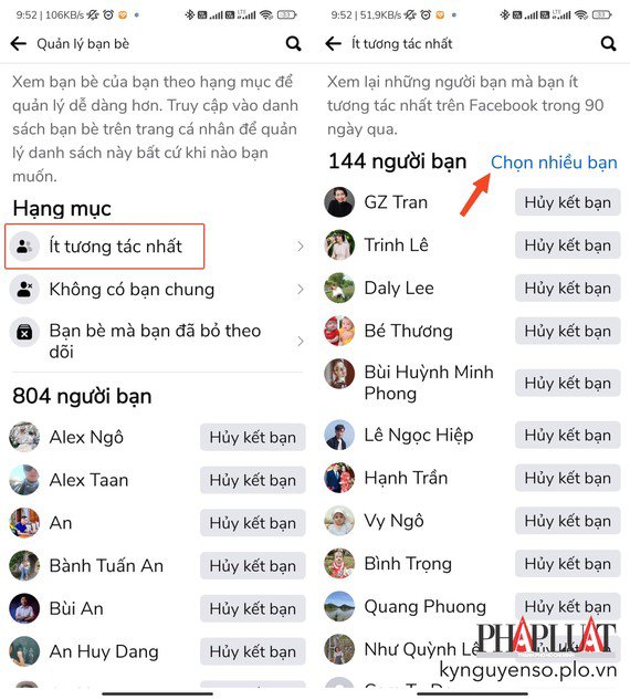 Cách xóa bạn bè ít tương tác trên Facebook - 4