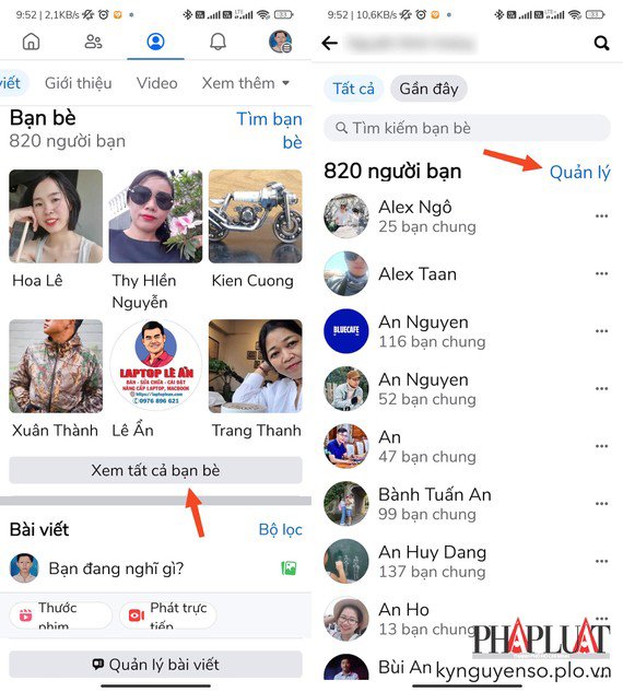 Cách xóa bạn bè ít tương tác trên Facebook - 3