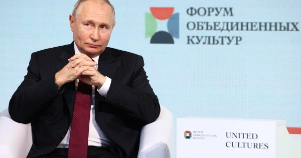 Tổng thống Nga Vladimir Putin tại sự kiện. Ảnh: TASS